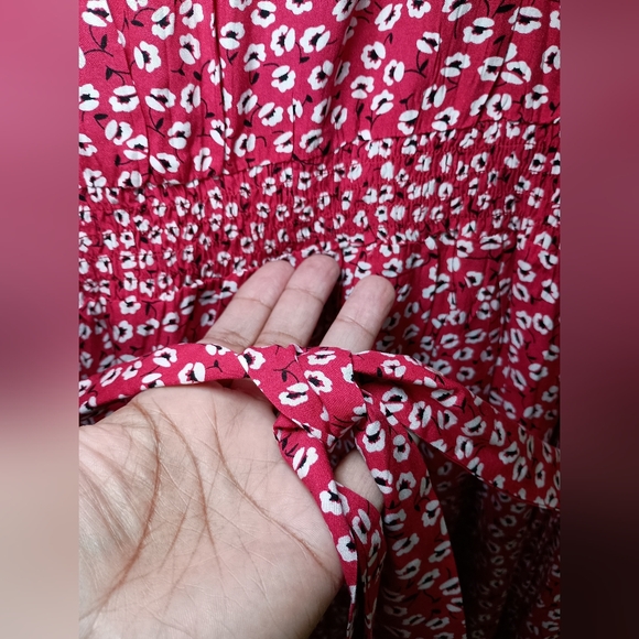 Shibever Women's Floral Red Dress Size XL - Picture 6 of 10
